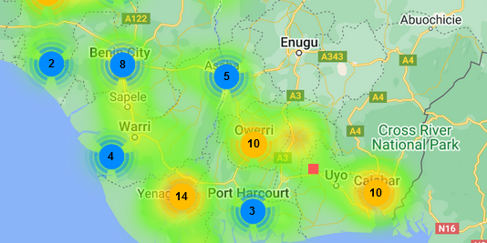 Heat Map Oct 16-22, 2022