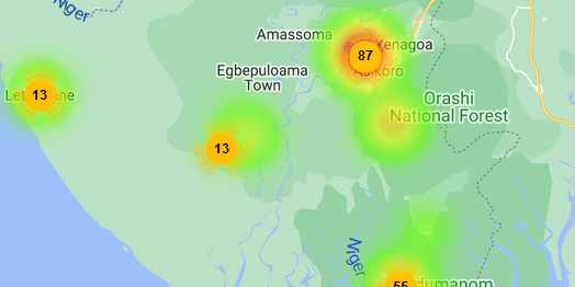 Heat Map – Bayelsa August 13-19-2023